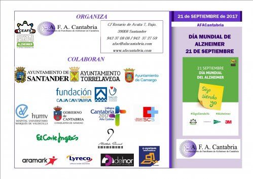 PROGRAMA DE ACTIVIDADES DE LA SEMANA MUNDIAL DEL ALZHEIMER