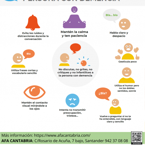 como comunicarse con una persona con demencia afac
