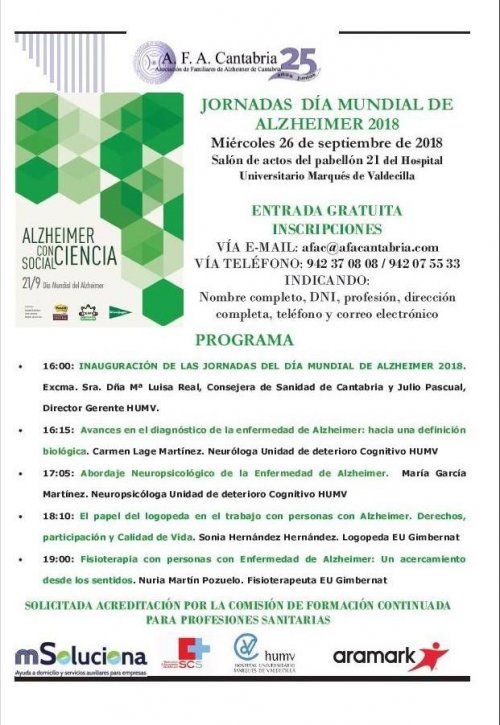 ACTIVIDADES SEMANA DÍA MUNDIAL DEL ALZHEIMER 2018