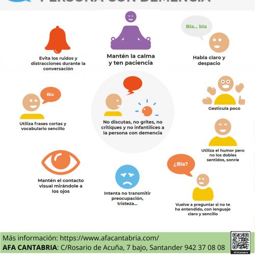 como comunicarse con una persona con demencia afac